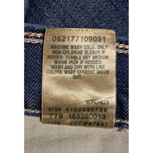 Levis Womens Ultimate Lift 544 Boot Cut Jeans Size 12 Medium Dark Wash Cotton Bl - Picture 9 of 9